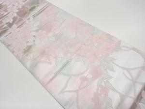 花葉模様織出し袋帯